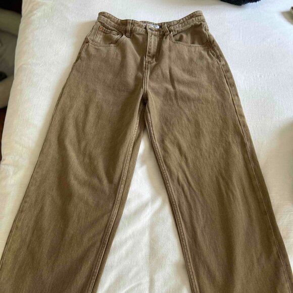 Motel Rocks Denim Wide Leg Jeans - Picture 1 of 4